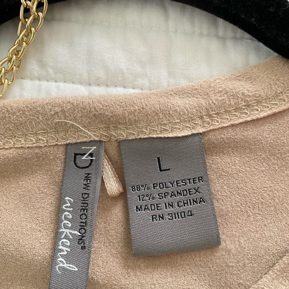 New Directions  Tunic Top sizeL - Picture 3 of 3